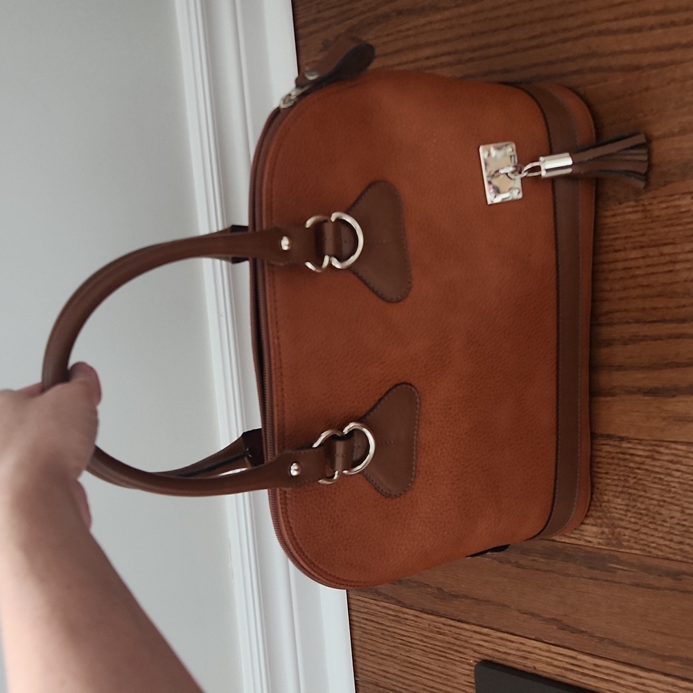 Never used brown leather purse